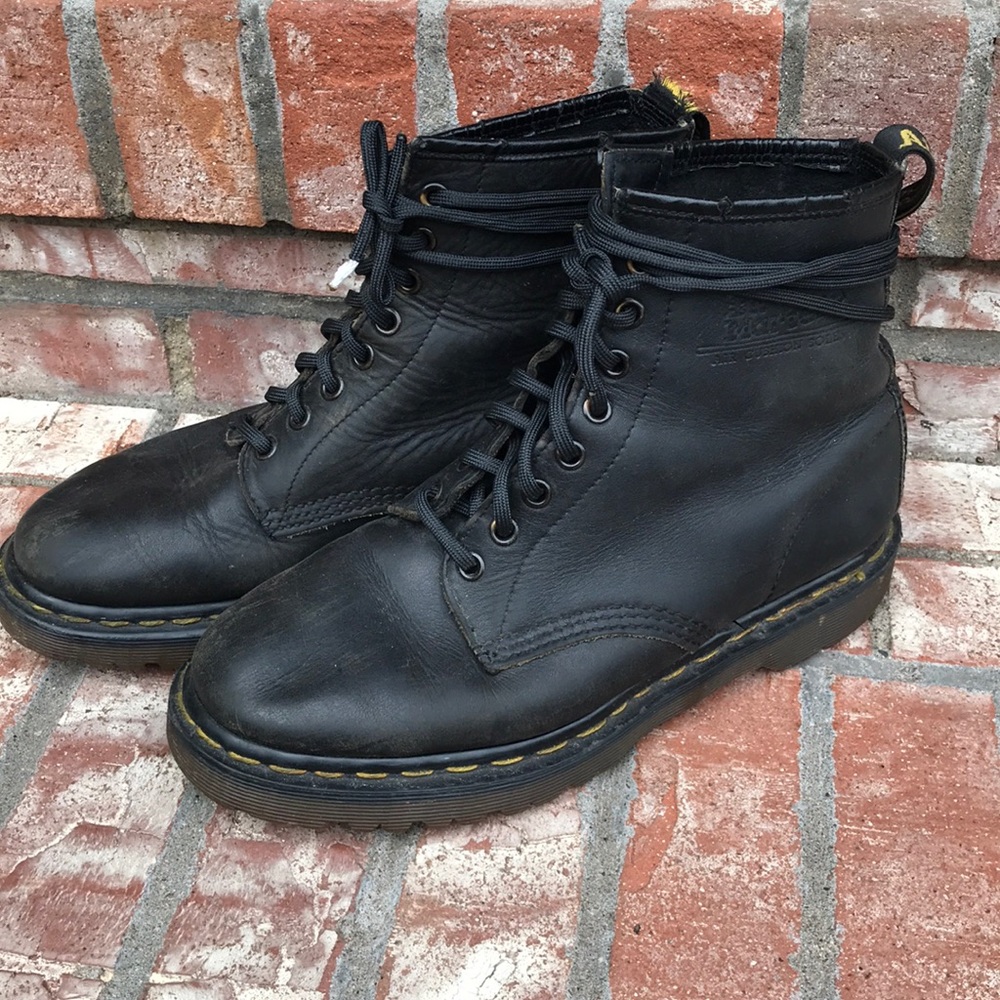 Black Dr Martens boots Made in England